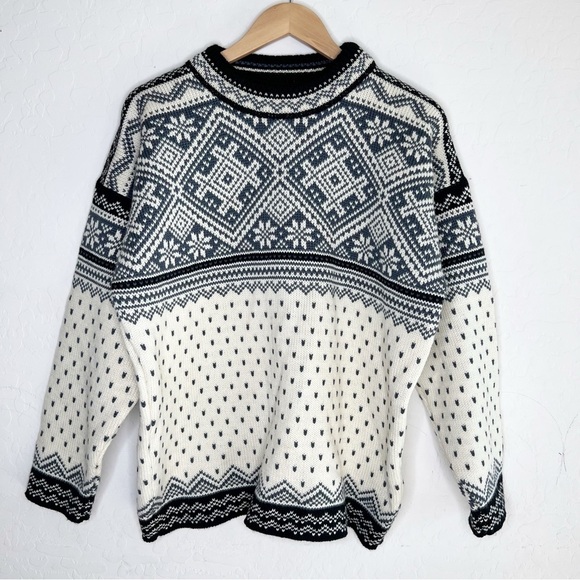 Vintage 90s Men's Dale of Norway Dale Classic Sweater Snowflake Crew Neck - Picture 1 of 6